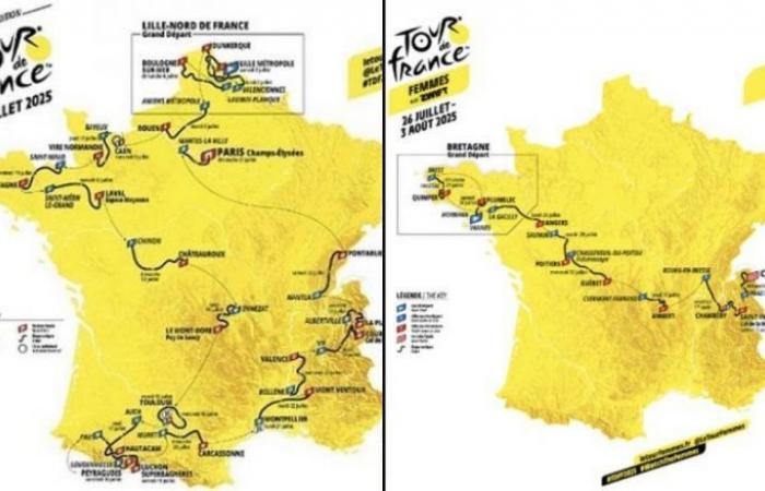 TDF. Tour de France – Les Tours de France 2025 traverseront… 41 départements !