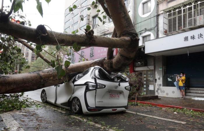 Le typhon Kong-rey fait au moins deux morts et plus de 500 blessés