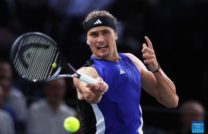 Temps forts du tournoi de tennis ATP Masters 1000 de Paris-Xinhua