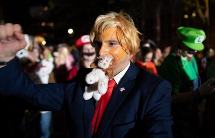 A New York, un défilé d’Halloween très politique à cinq jours des élections (photos)