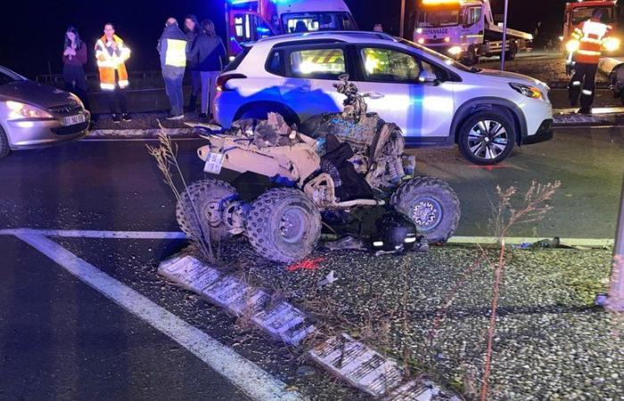 Deux frères entre la vie et la mort après un spectaculaire accident de quad sur une route locale