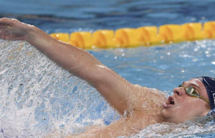 Natation. Léon Marchand bat le record du monde du 200 m quatre nages en petit bassin