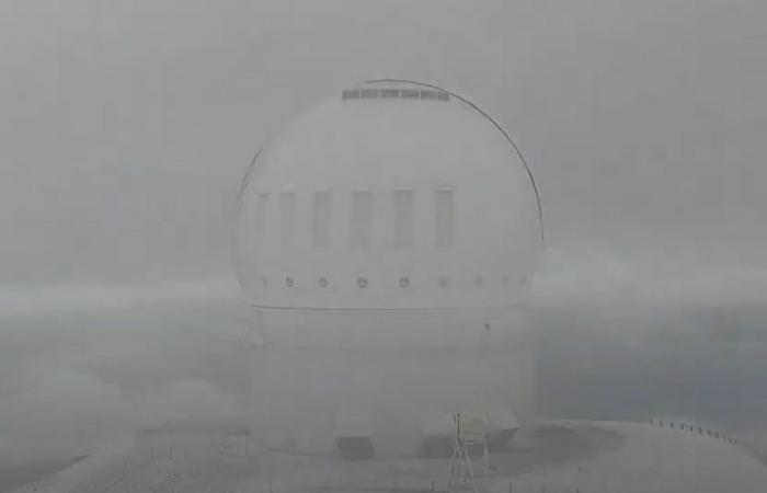 Le plus haut sommet d’Hawaï recouvert de neige