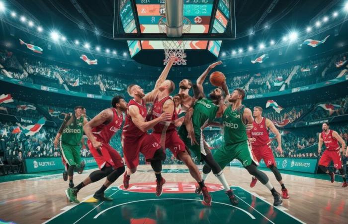 Match de basket-ball Étoile rouge de Belgrade contre Panathinaikos en direct