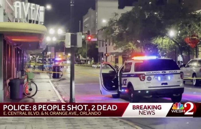 Deux morts et six blessés après une fusillade au centre-ville d’Orlando