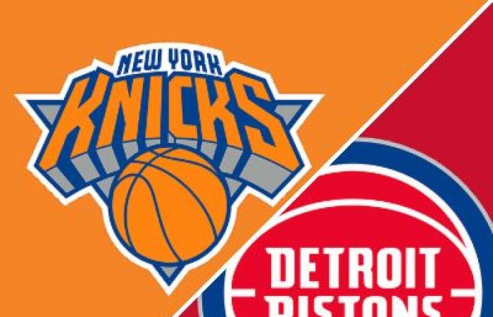 Knicks 128-98 Pistons (1er novembre 2024) Récapitulatif du match