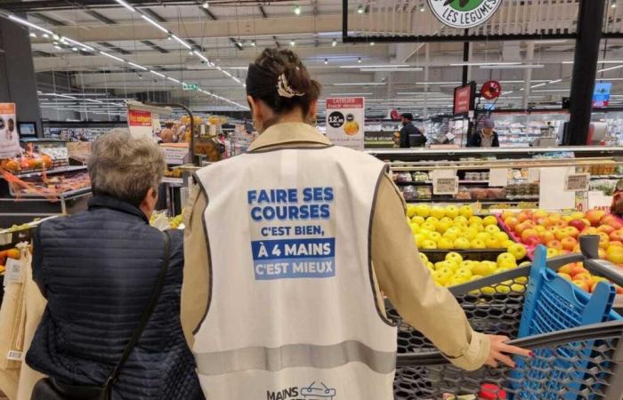 des bras et des sourires qui brisent la solitude pendant vos courses