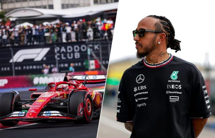 Lewis Hamilton « garde un œil » sur les performances de Ferrari