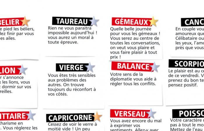 L’horoscope Double Expresso RTL2 du vendredi 1er novembre 2024