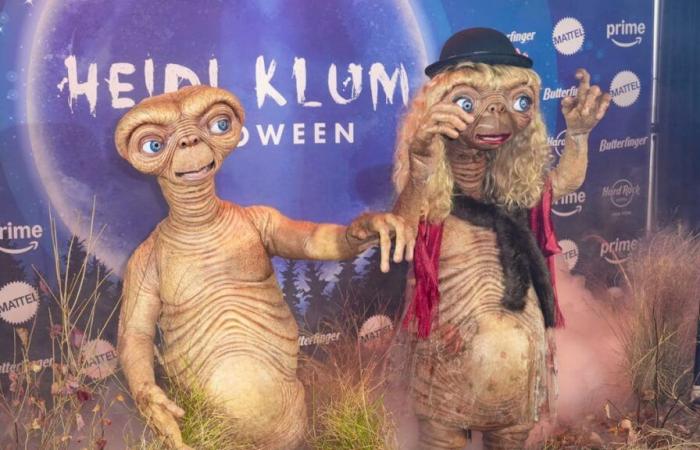 Heidi Klum se déguise en ET pour Halloween