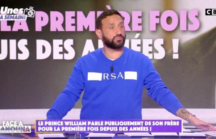 Cyril Hanouna se présente avec un pull « RSA »