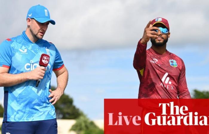 Antilles contre Angleterre : deuxième match international de cricket masculin d’une journée – en direct