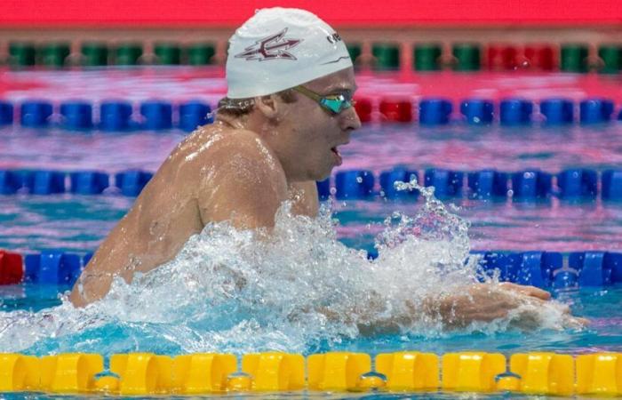 Léon Marchand battu au 200 m nage libre mais vainqueur final de la Coupe du monde à Singapour