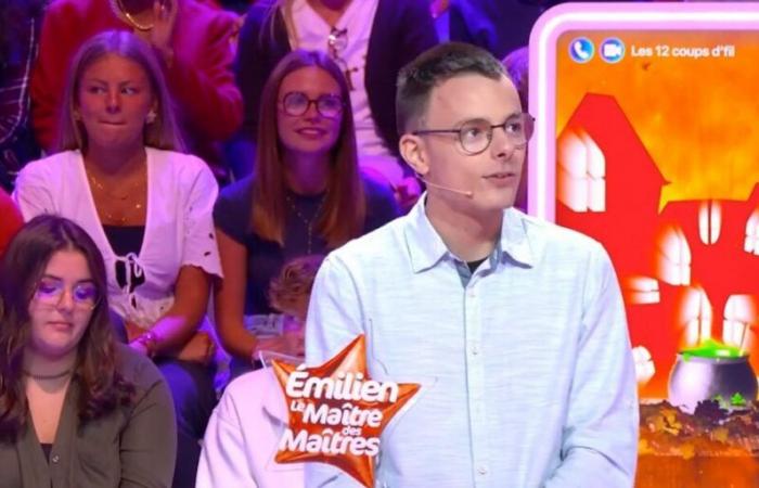 Émilien (Les 12 Coups de midi) pulls out all the stops with humor for Jean-Luc Reichmann’s birthday