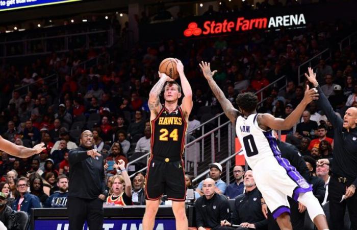 Les Hawks ripostent mais succombent quand même face aux Kings, 123-115