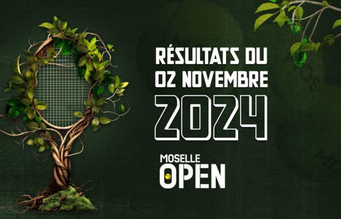 Les résultats de l’Open de Moselle du samedi 2 novembre