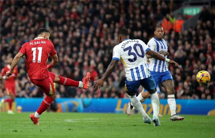 Classement des meilleurs buteurs de la Premier League anglaise après le but de Mohamed Salah contre Brighton