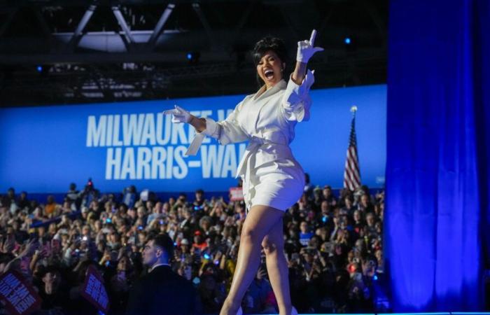 Regardez le discours puissant de Cardi B au rallye de Kamala Harris à Milwaukee