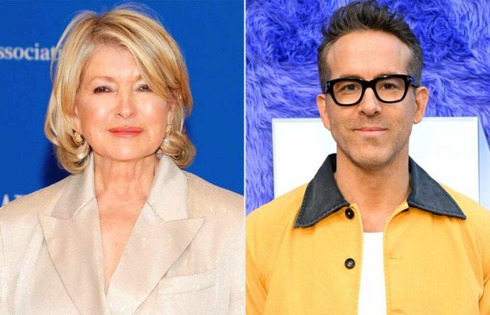 Ryan Reynolds applaudit Martha Stewart en disant qu’il n’est “pas si drôle”