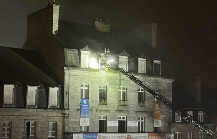 les images impressionnantes de l’intervention des pompiers en pleine nuit