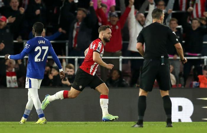 Southampton 1-0 Everton : récapitulatif du match et réaction instantanée