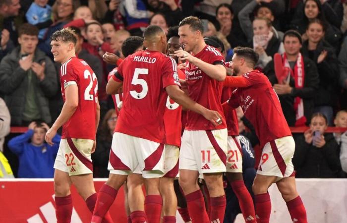 Nottingham Forest grimpe à la troisième place avec une victoire catégorique contre West Ham à 10