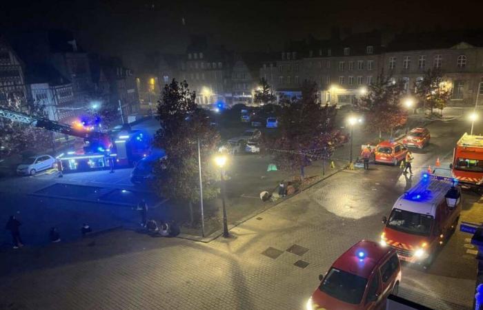 les images impressionnantes de l’intervention des pompiers en pleine nuit