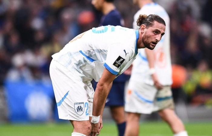 Adrien Rabiot éloigne un joueur de l’OM