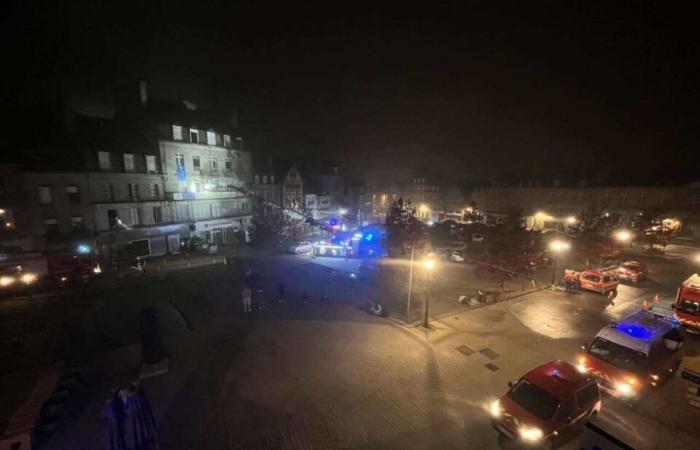 les images impressionnantes de l’intervention des pompiers en pleine nuit