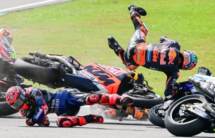 Une course solide avec la deuxième moto après la chute de Quartararo