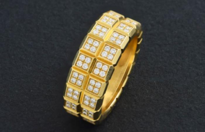 une bague en or et diamant signée Chopard