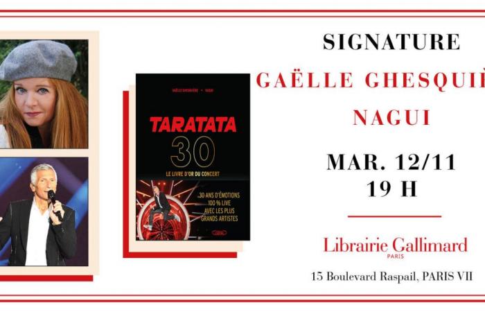 le livre d’or du concert des 30 ans » à la Librairie Gallimard Librairie Gallimard Paris mardi 12 novembre 2024