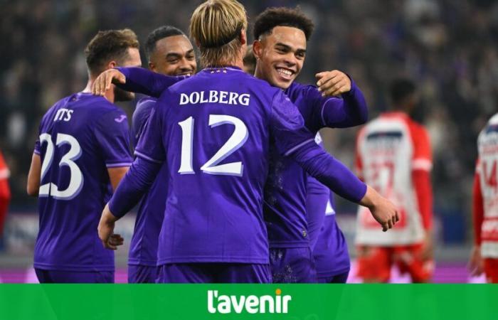 Anderlecht se relance en championnat en écrasant une faible équipe de Courtrai