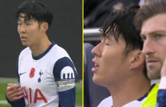 Heung-min Son semble faire une remarque classée X alors qu’il doute d’être remplacé