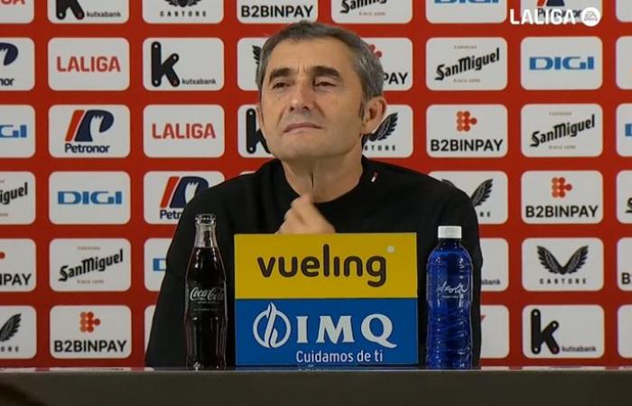 Valverde apprécie ce point et parle de Djaló, Guruzeta, Jauregizar et Iñaki Williams