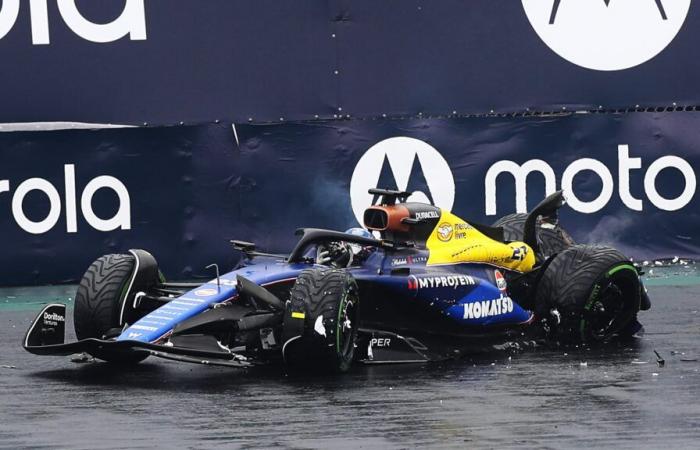 Williams confirme qu’Alex Albon manquera le Grand Prix de Sao Paulo après une lourde chute en qualifications