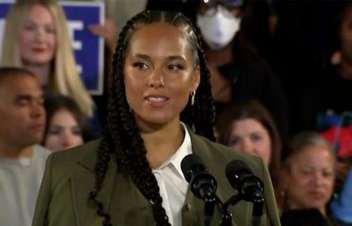 la chanteuse Alicia Keys mobilise les foules pour Kamala Harris