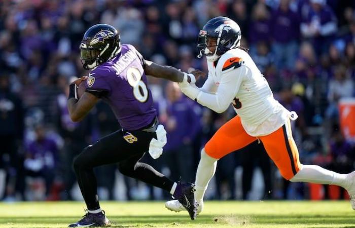 Les Corbeaux écrasent les Broncos