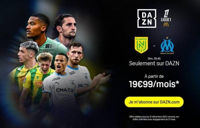 le bon plan DAZN prolongé pour voir le match en direct