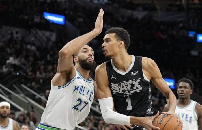 Le mouvement de Victor Wembanyama contre Rudy Gobert est devenu viral lors du match Timberwolves-Spurs