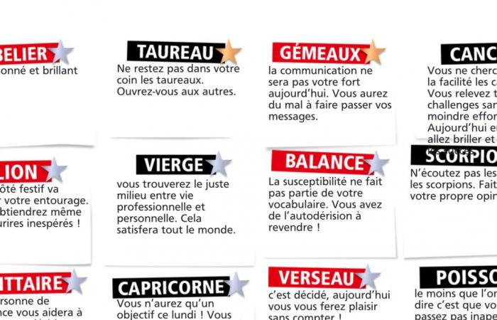 L’horoscope Double Expresso RTL2 du lundi 4 novembre 2024