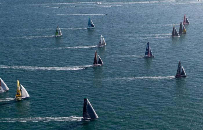 Le Francilien Louis Burton au départ de son 4ème Vendée Globe !