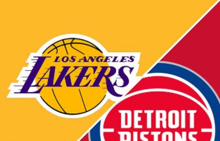 Pistons 115-103 Lakers (5 novembre 2024) Récapitulatif du match