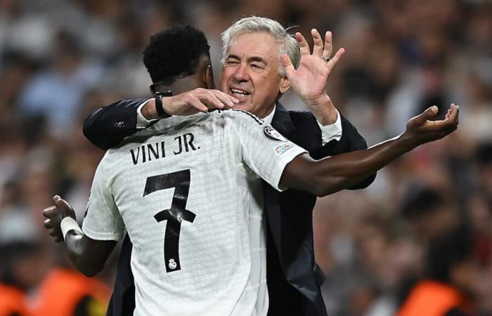 “Vinicius est triste mais pas à cause du Ballon d’Or”, le message de Carlo Ancelotti devant l’AC Milan