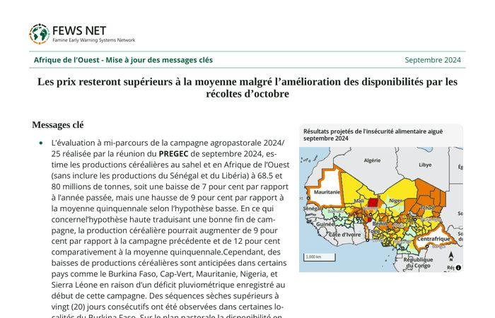 Les prix resteront supérieurs à la moyenne malgré une disponibilité améliorée grâce aux récoltes d’octobre et septembre 2024 – Nigeria