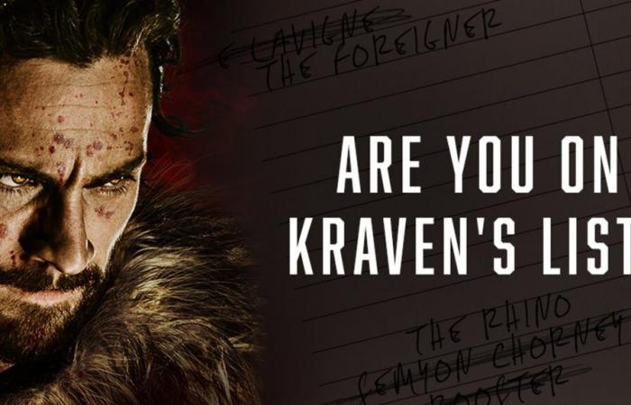 Kraven the Hunter annonce le concours Ultimate Movie Hunt