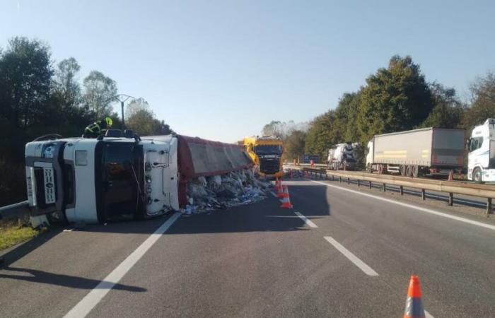 Isère. Un camion se renverse sur l’A43, l’autoroute coupée vers Chambéry