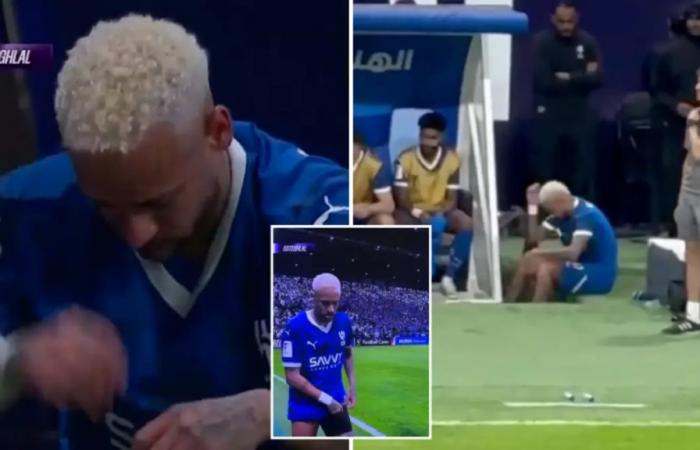 Neymar avait l’air brisé après qu’un scénario cauchemardesque se soit déroulé lors du deuxième match d’Al Hilal suite à une blessure au LCA – Saudi Pro League