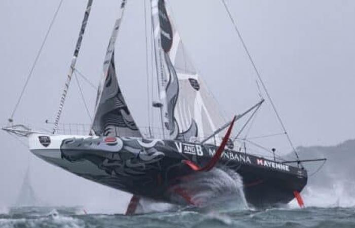 Maxime Sorel en route vers son deuxième Vendée Globe