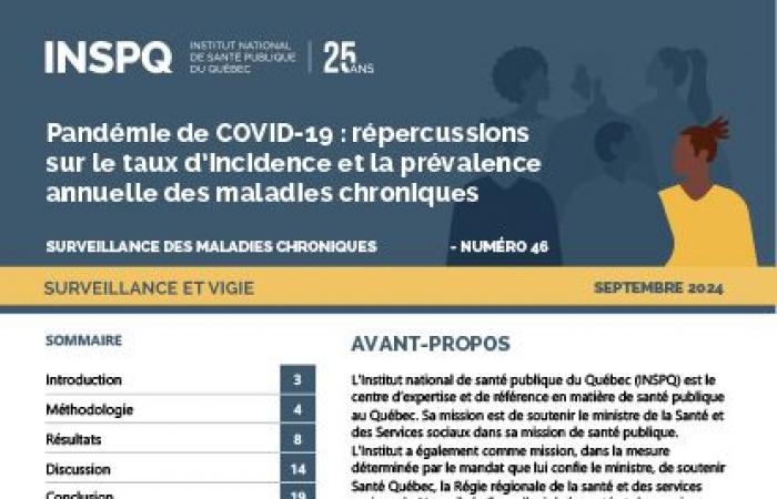 impact sur le taux d’incidence et la prévalence annuelle des maladies chroniques